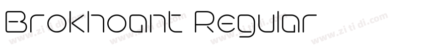 Brokhoant Regular字体转换 Brokhoant Regular字体转换
